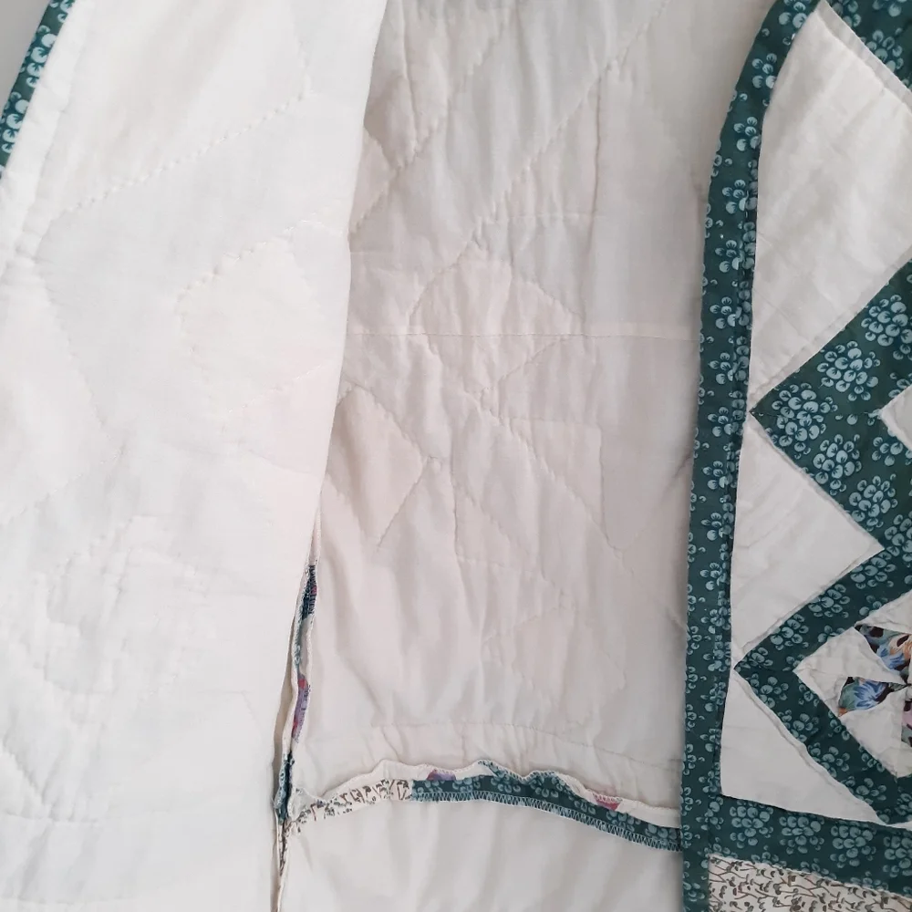 Quilted Handmade Vintage Style Jacket Shacket - Picture 5 of 7